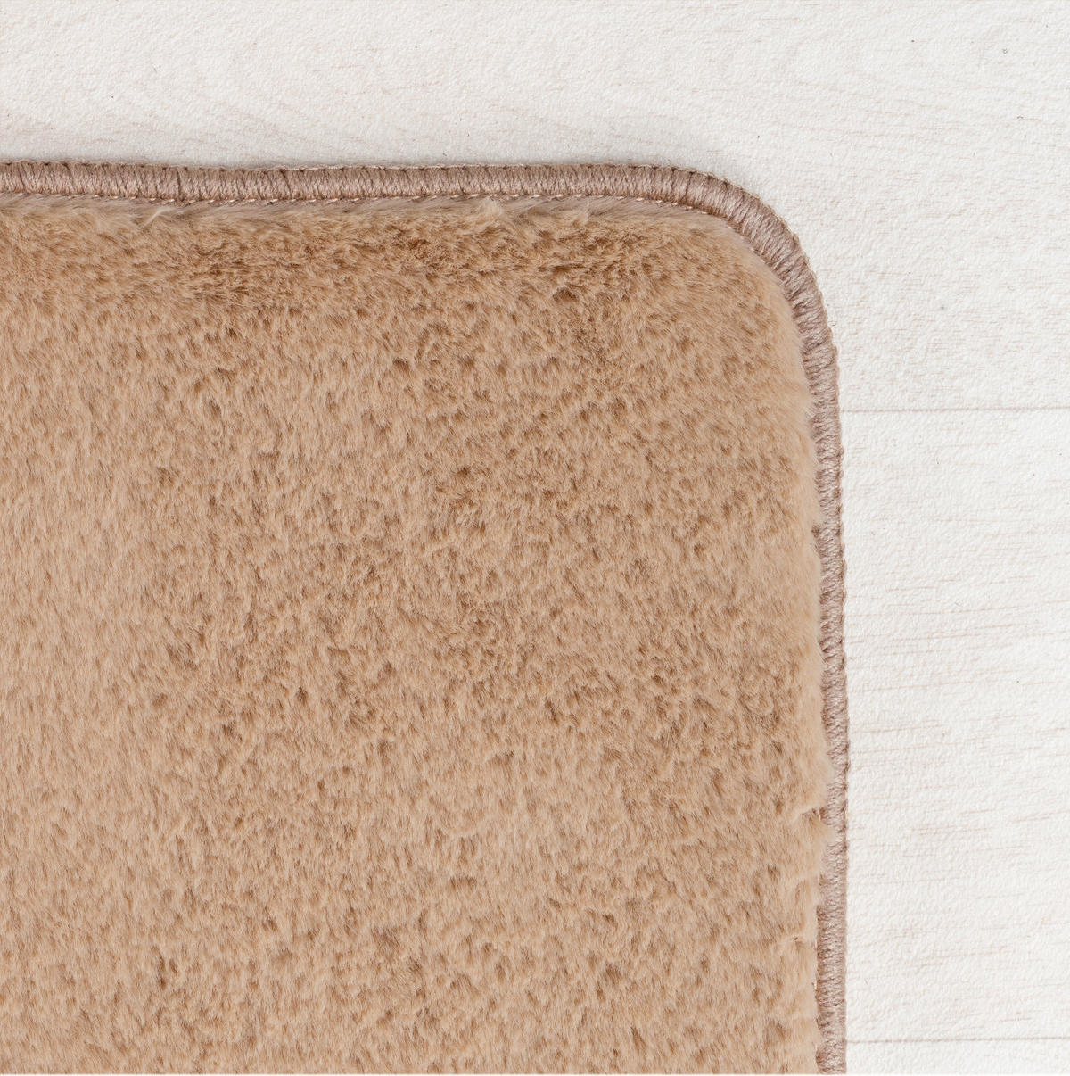 TEPPICH Kurzflor Unifarben Polyester Antirutsch Wohnzimmer Beige Rechteckig 140x200 - Beige, Textil (140/200cm) - KADIMA DESIGN