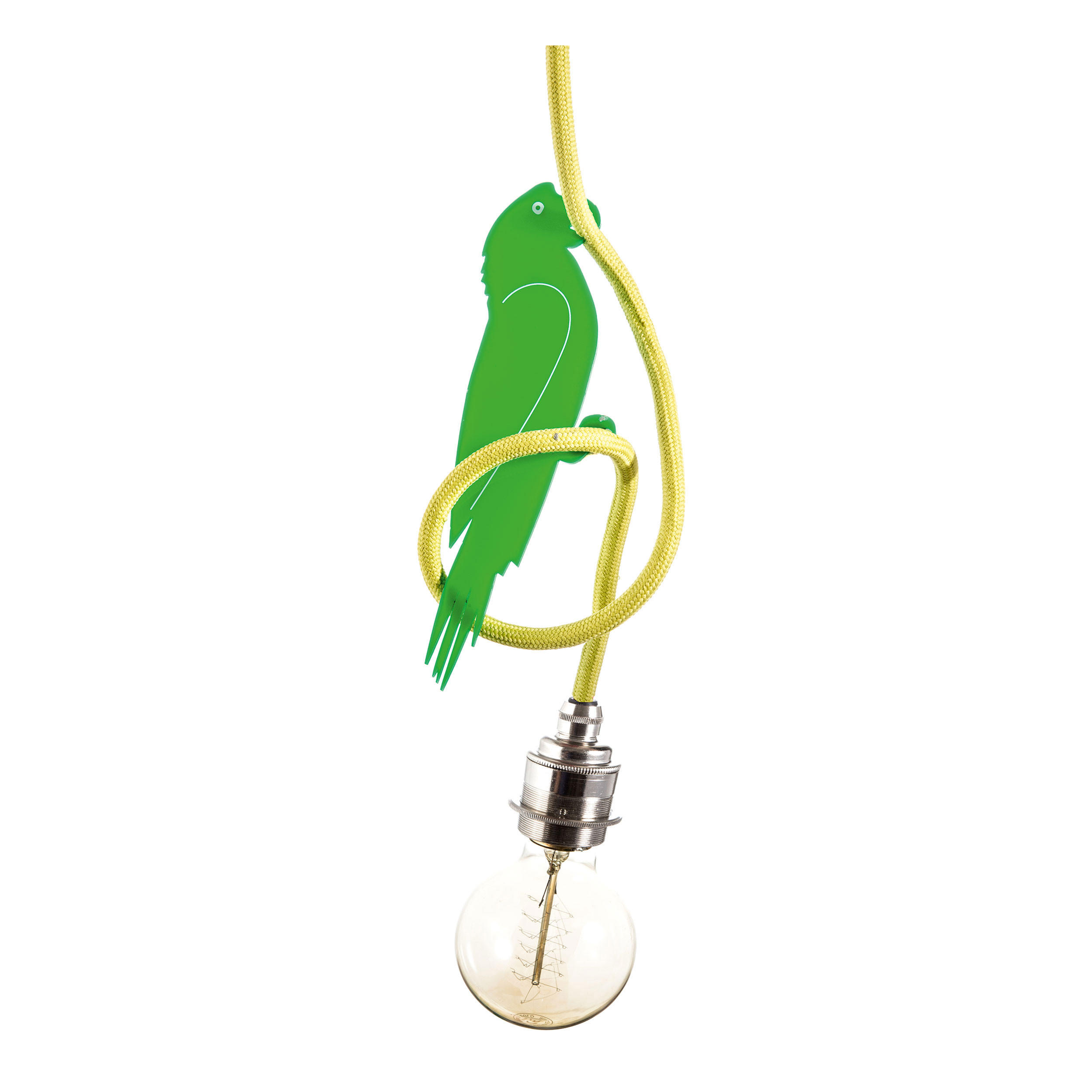 KABELHALTER Cable Art Zola, Papagei - Multicolor, Kunststoff (8/17/1cm) - Donkey Products