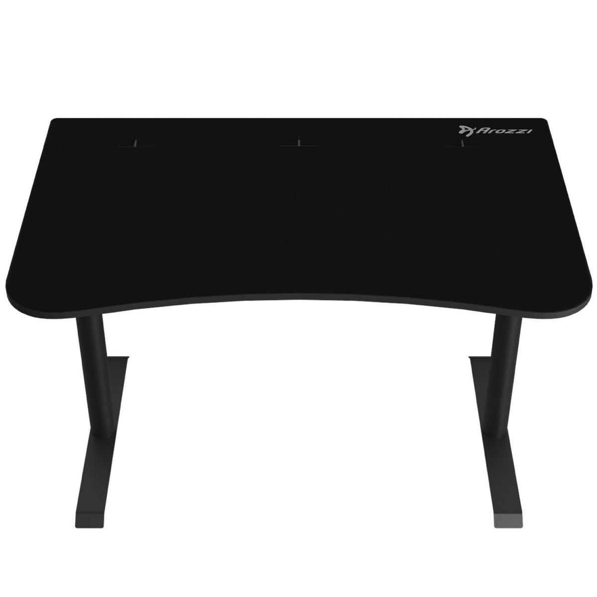 GAMINGTISCH Arena Klein 114/71/71 cm Reines Schwarz - Schwarz, Metall (71/114/71cm) - Arozzi