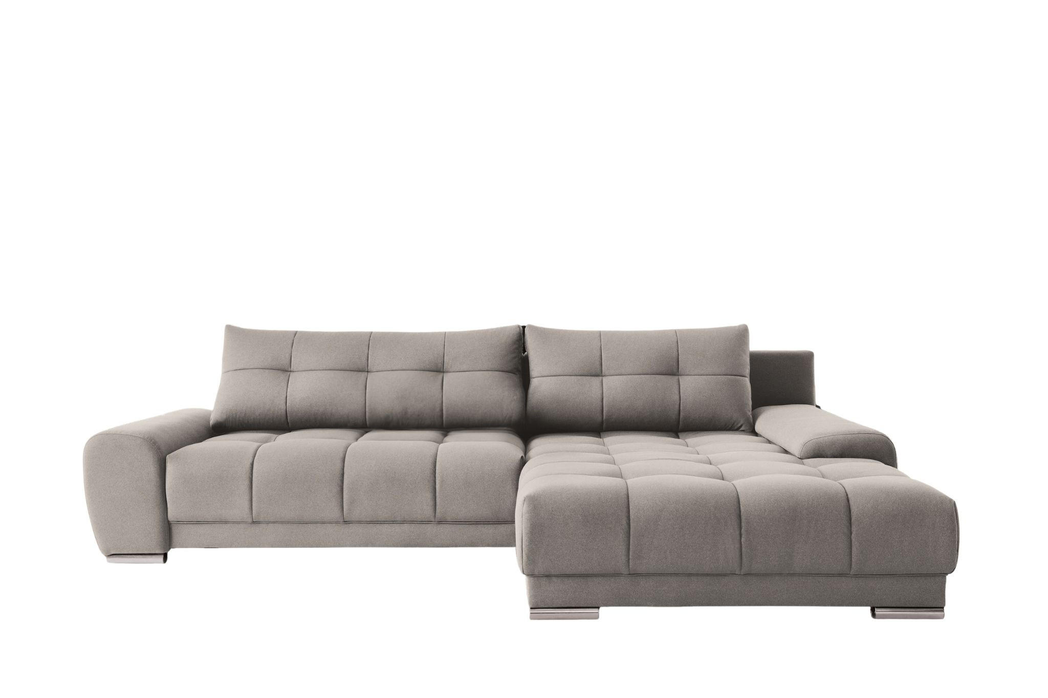 ECKSOFA WAVE Mit Schlaffunktion, Stoff SORO, Beige Rechts - Beige, Holz (281/105cm) - Kaiser Möbel