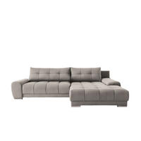 ECKSOFA WAVE Mit Schlaffunktion, Stoff SORO, Beige Rechts - Beige, Holz (281/105cm) - Kaiser Möbel