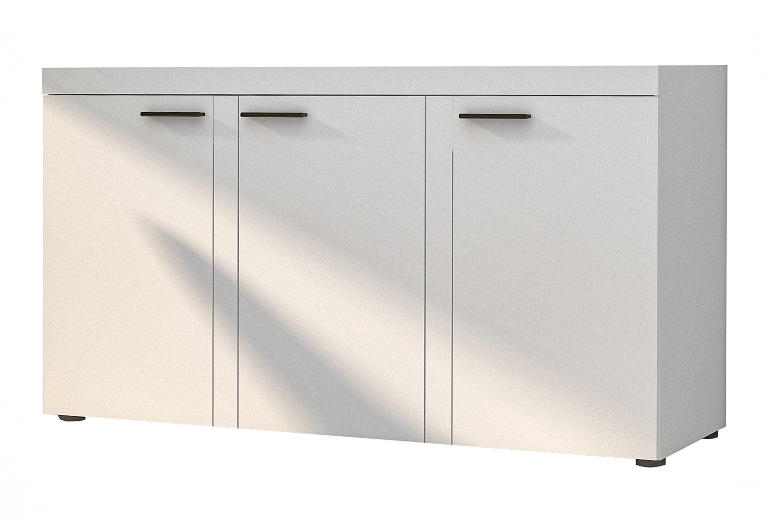 SIDEBOARD Spacoro 3D Weiß 148,8/82/40,3 cm – Wohnzimmer Kommode Stilvolle, Modern - Weiß, Holzwerkstoff/Kunststoff (149/82/40cm) - AX Living