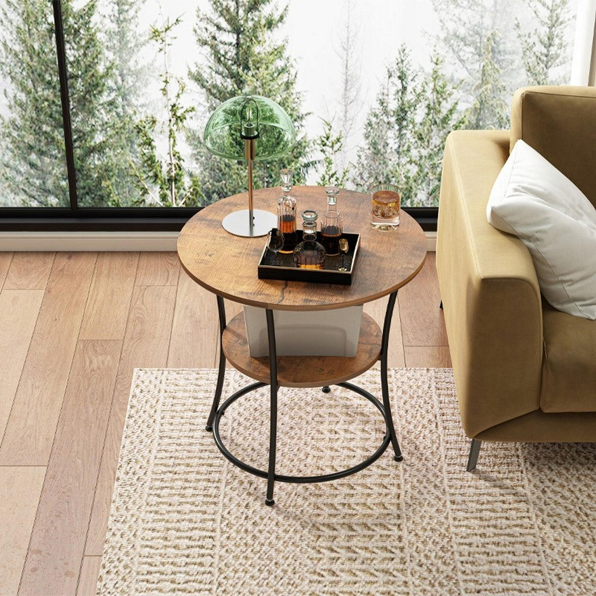 COUCHTISCH, braun 55/55/55 cm - Braun, Holzwerkstoff (55/55/55cm)