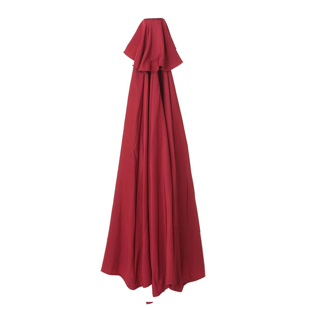 ERSATZ-BEZUG SONNENSCHIRM HALBRUND Bordeaux - Bordeaux, Textil (285/145cm) - MCW