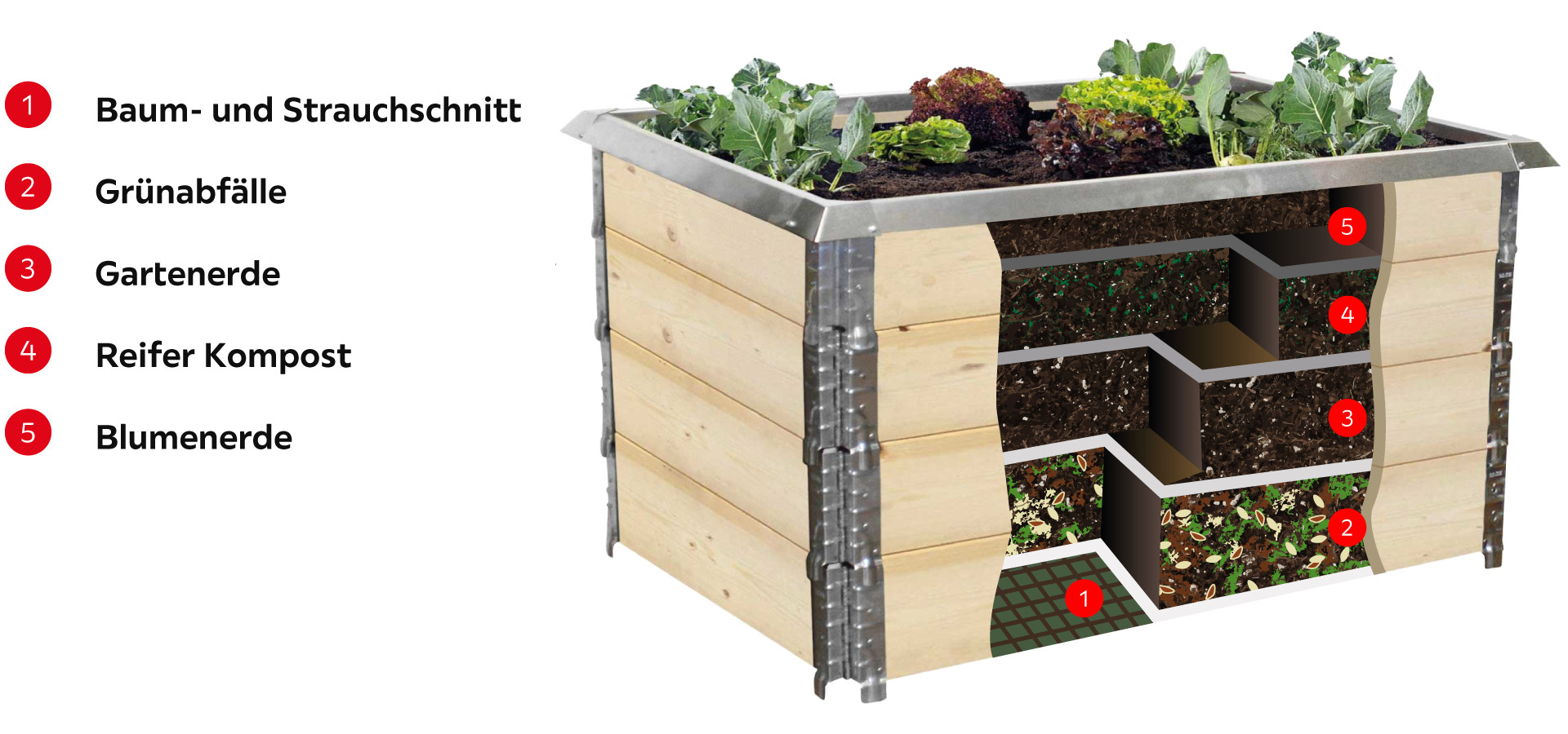 Hochbeet Infografik