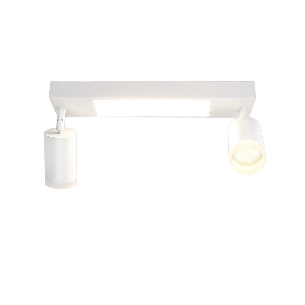 STRAHLER Bielefeld 2-flammig 34/8/16.9 cm - Weiß, Metall (34/8/16.9cm) - Nettlife