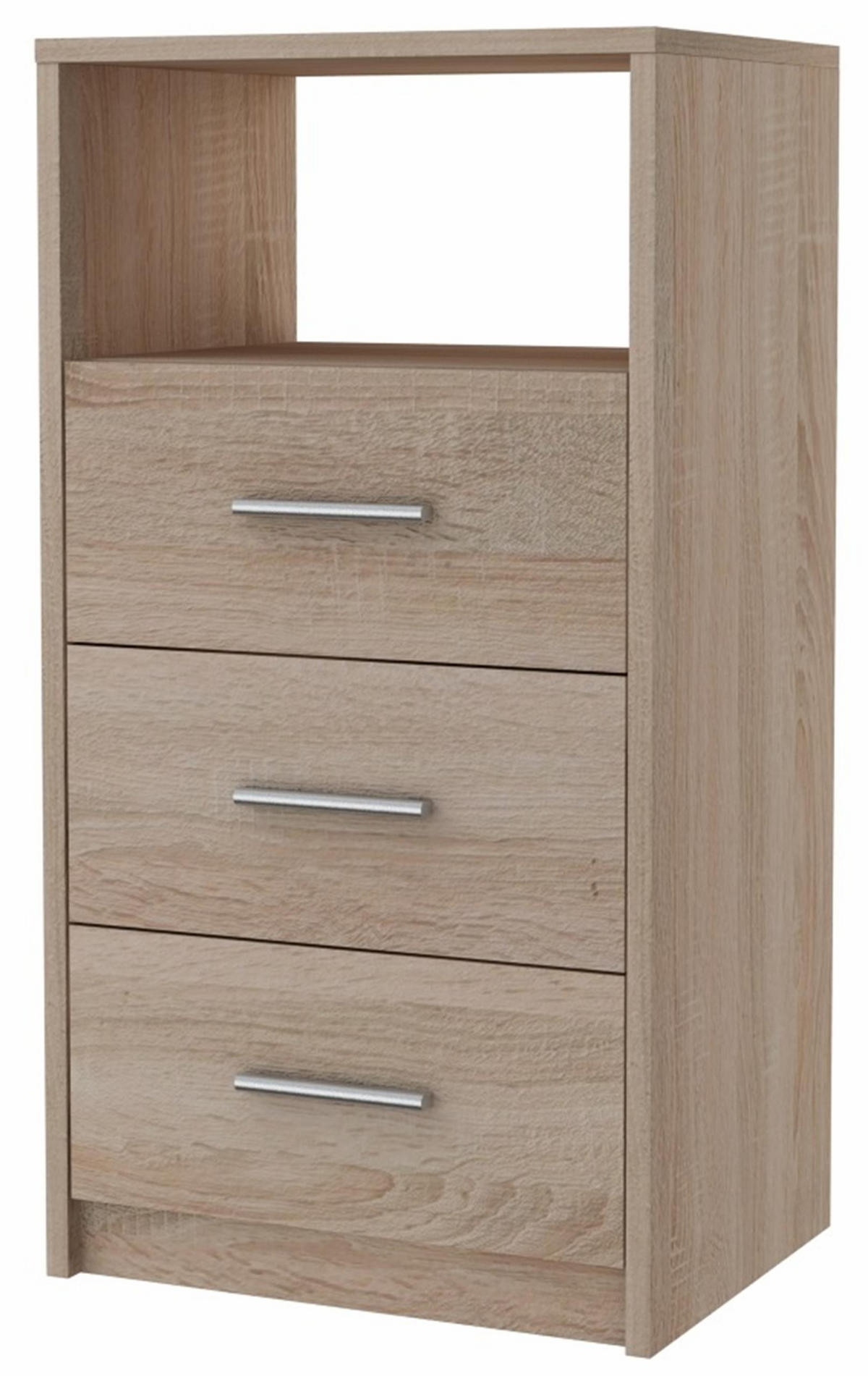 KOMMODE 3SO Sonoma Eiche 40/35/75 cm - Sonoma Eiche, Holzwerkstoff (40/75/35cm) - Matkam Möbel