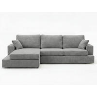 ECKSOFA Nesto Grau Links - Grau, Holz/Textil (260/165cm) - Graingold