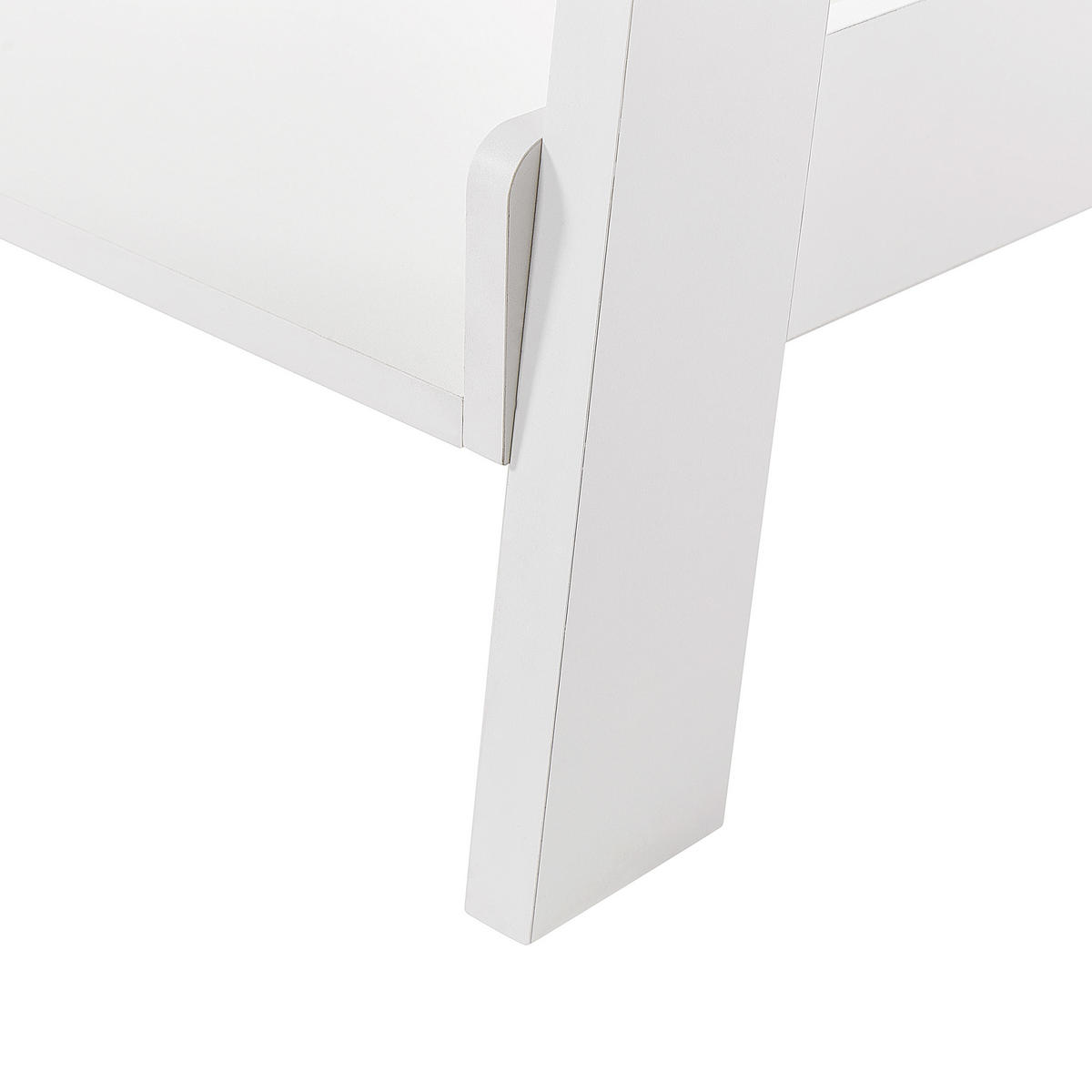 BÜCHERREGAL 5 Fächer Mobile Trio - Weiß, Holzwerkstoff (64/166/36cm) - Beliani