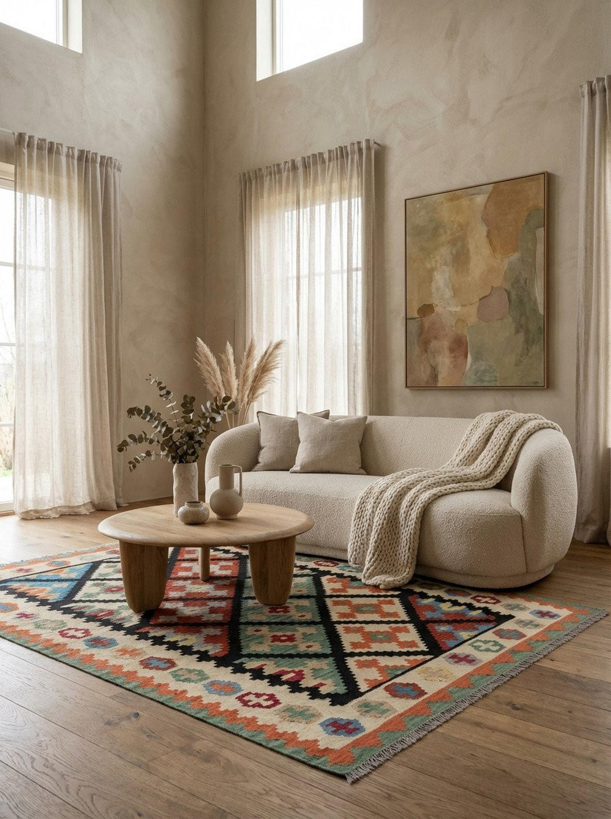 HANDWEBTEPPICH Kelim Gashgai Schwarz 199/151 cm Schurwolle - Schwarz, Textil (151/199cm) - Looma