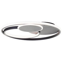 DECKENLEUCHTE Runda G99371/76 - Schwarz, Metall (50/50/7cm) - Brilliant