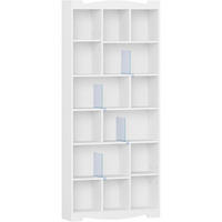 BÜCHERREGAL 6-lagig Weiß 77 x 182,5 cm - Weiß, Holzwerkstoff (77/182.5/24cm)