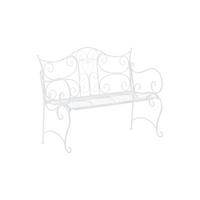 GARTENBANK Targo weiß - Weiß, Metall (113/47/89cm) - TPFGarden