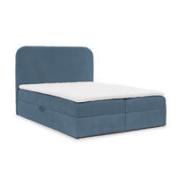 BOXBETT Amador Premium - Hellblau, Holzwerkstoff/Textil (180/200cm) - Fun Möbel