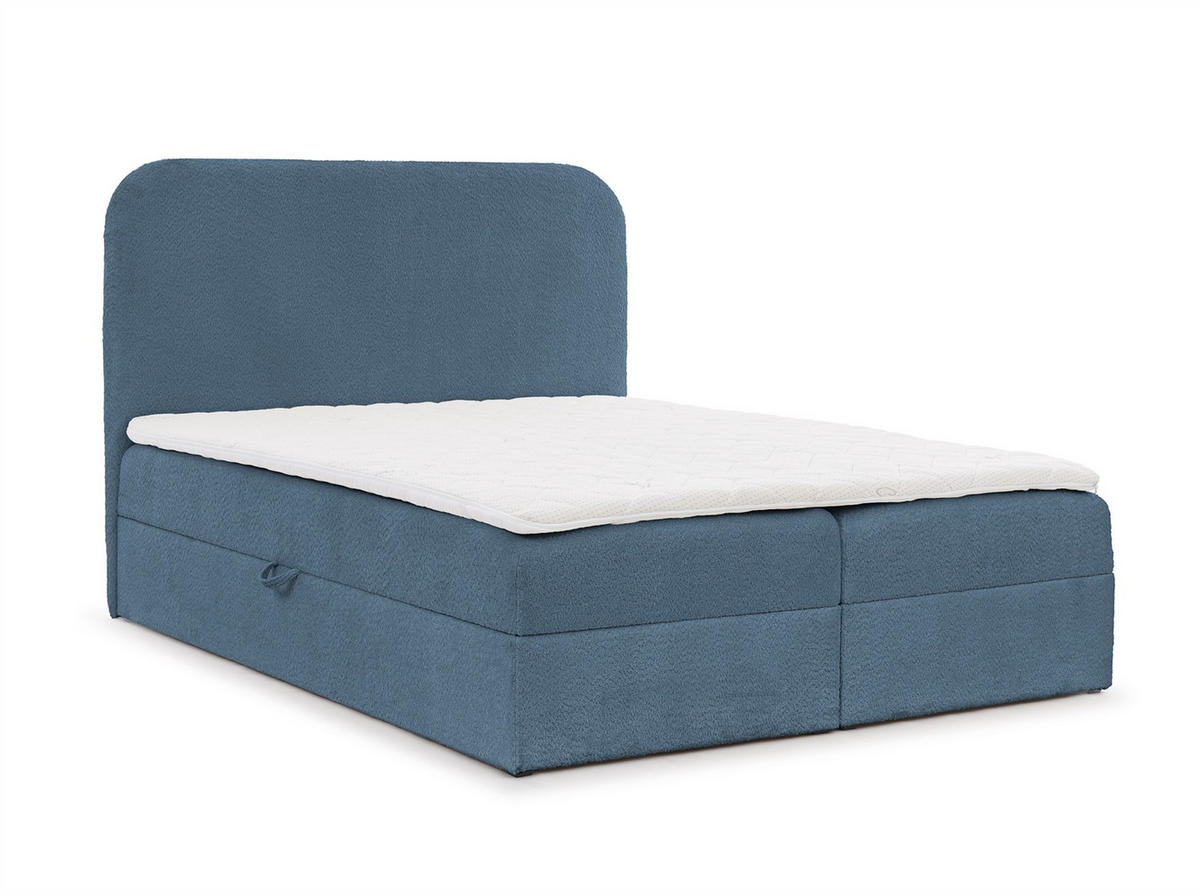 BOXBETT Amador Premium - Hellblau, Holzwerkstoff/Textil (180/200cm) - Fun Möbel
