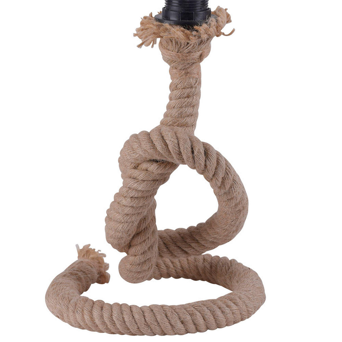 TISCHLEUCHTE Rope Braun - Braun, Textil (20/20/33cm)