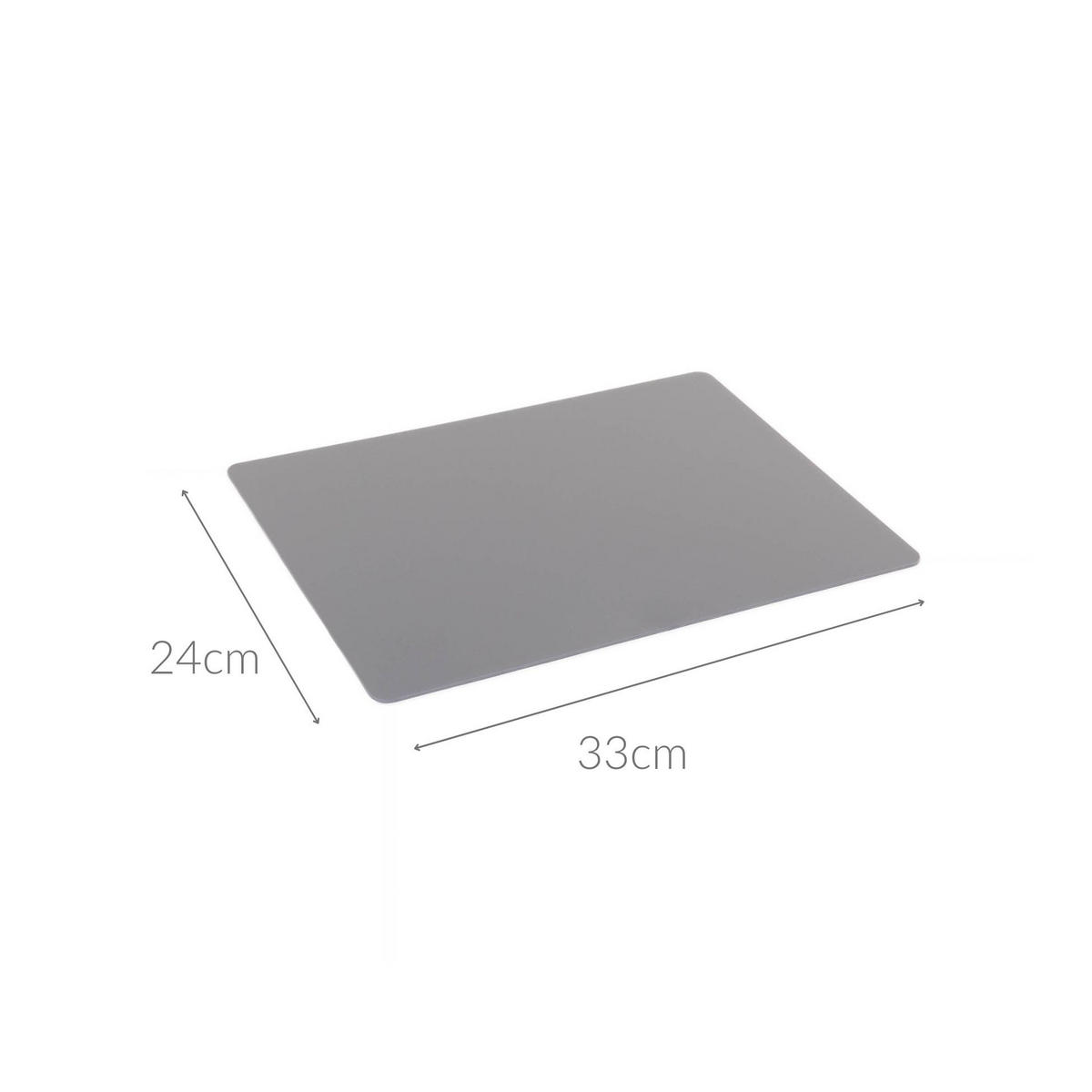 SCHNEIDEMATTE 33/24 cm - Grau, Kunststoff (24/33cm)