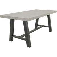 GARTENTISCH Fresco - Grau - 180/90/75 cm - Grau, Metall (180/90/75cm) - Lesli Living