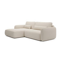 ECKSOFA MOSSA Beige 243x163x87 cm - Beige, Textil (243/163cm) - FURNLUX