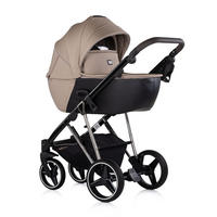 KOMBIKINDERWAGEN 3in1 Imperium braun Babyschale Babywanne Tasche Korb Gurt - Braun, Metall (98/59/110cm) - Chipolino