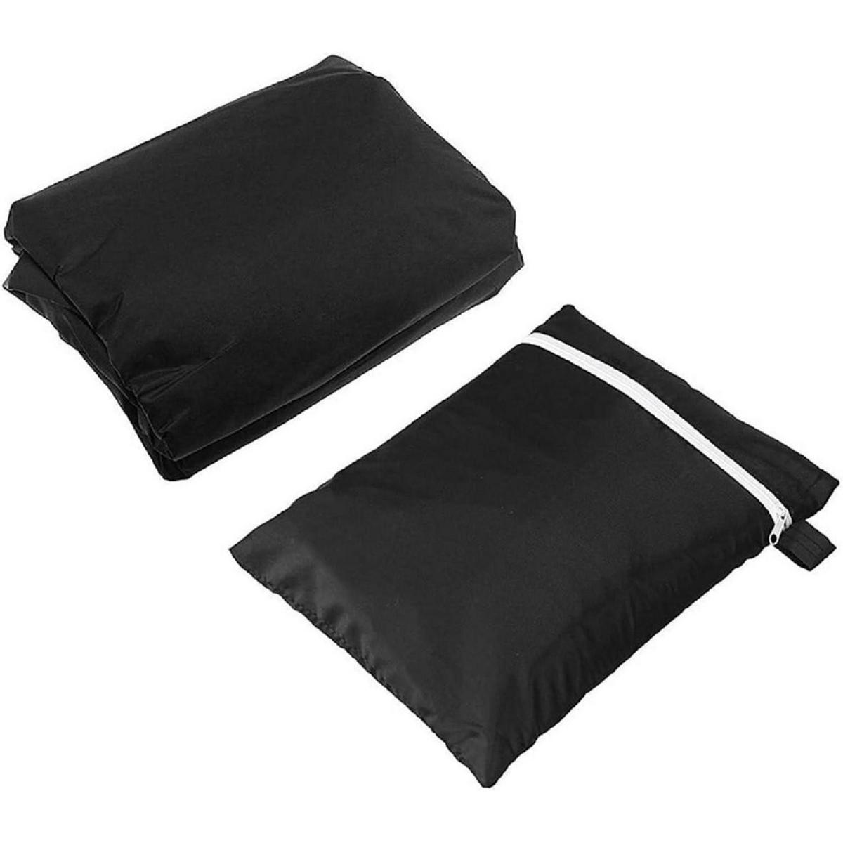 ABDECKHAUBE für Gartenmöbel 200 x 160 x 70 cm Schwarz - Schwarz, Textil (132/74/213cm)