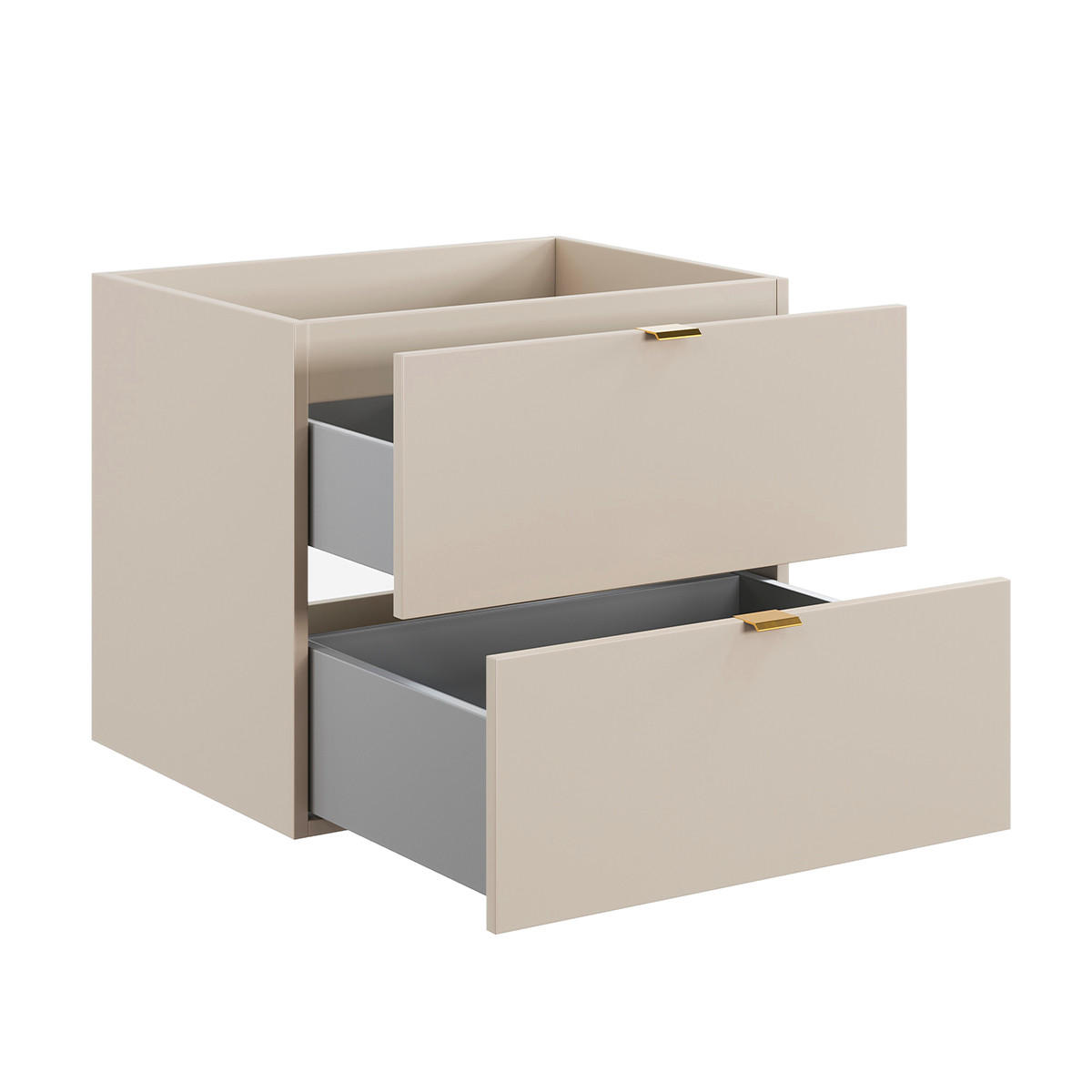 WASCHTISCHUNTERSCHRANK 60cm Azel Kaschmir - Beige, Holzwerkstoff (60/50/46cm) - Petits-meubles
