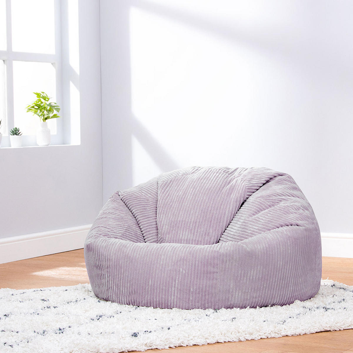 SITZSACK Klassisch Kingston, Cord - Lila/Flieder, Textil (85/50/85cm) - icon