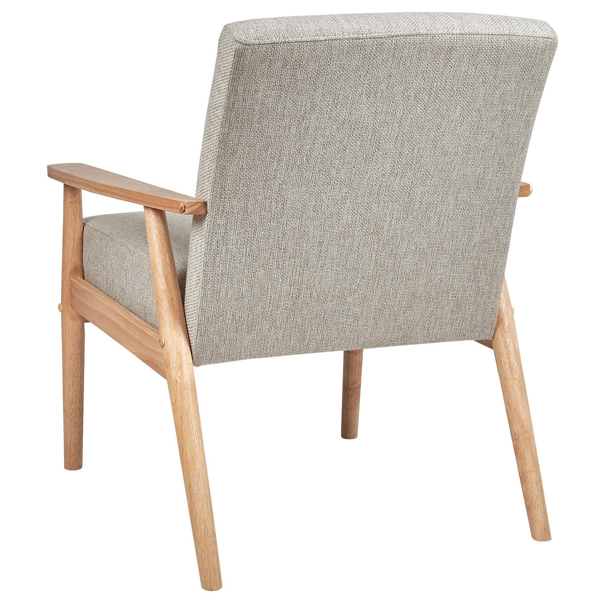 SESSEL Grau Esrum - Braun/Grau, Textil (62/79/80cm) - Beliani