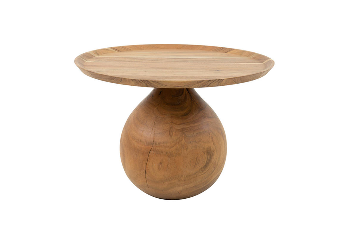COUCHTISCH CECILIA Braun Akazie - Braun, Akazienholz/Holz (60/60/41cm) - KAWOLA