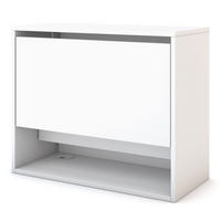 SEKRETÄR, Wandsekretär Wandsekretär Cubas Basic /74-74cm Signalweiß - Weiß, Holz (36/80/65.6cm) - ASSMANN