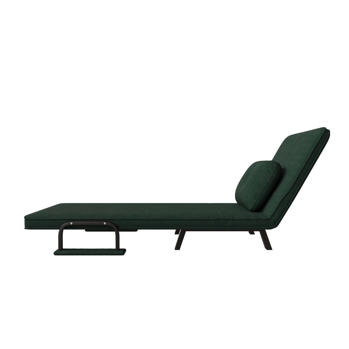 SCHLAFSESSEL 5-fach verstellbar und Liegefunktion, DE-42425, Dunkelgrün - Dunkelgrün, Metall (60/79/60cm) - ComfortXL