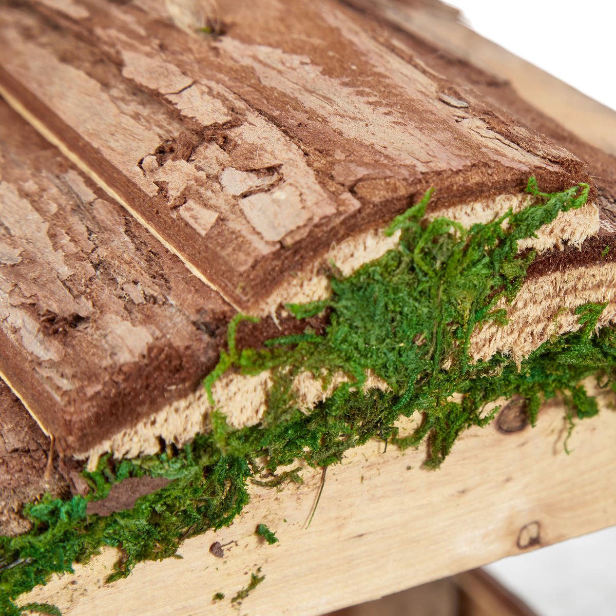VOGELFUTTERHAUS - Braun, Naturmaterialien/Holz (21/19/32cm) - Relaxdays