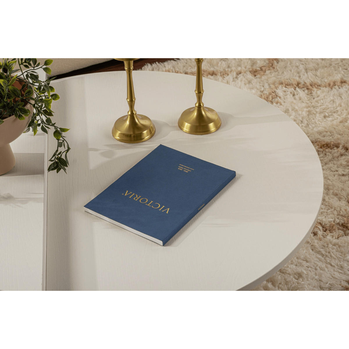 COUCHTISCH (2er-Set) orion 90/90/35 cm - Weiß, Holzwerkstoff (90/90/35cm) - Calicosy