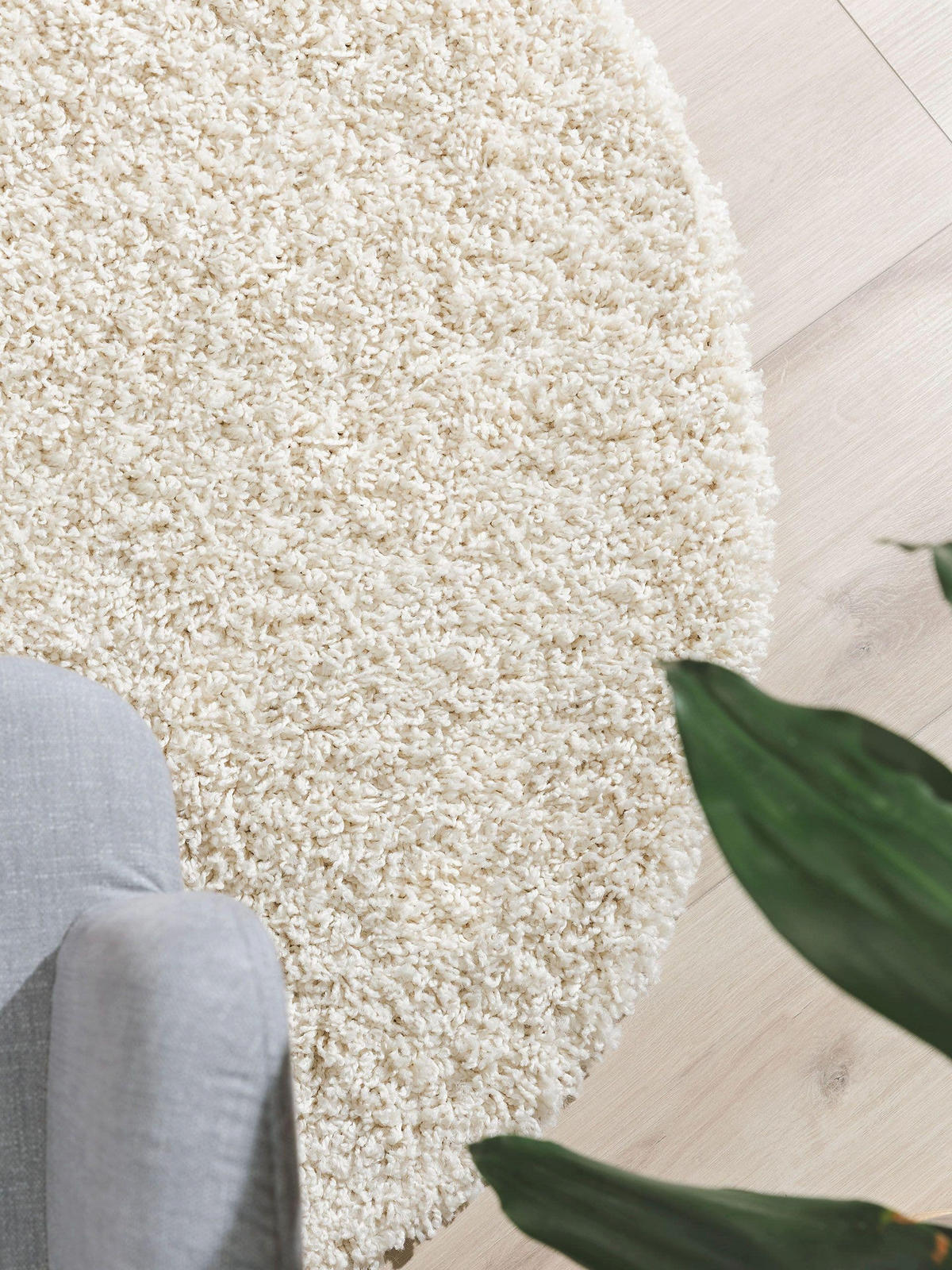 HOCHFLORTEPPICH Soho Cream ø 250 cm rund - Creme, Kunststoff (250/250cm) - benuta