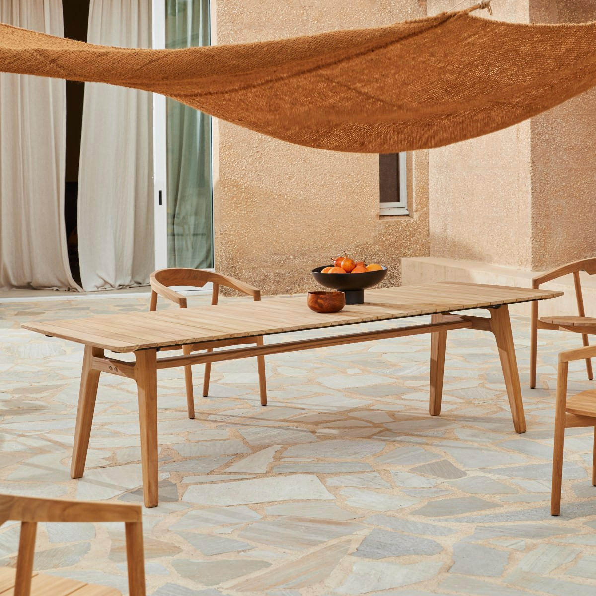 GARTENTISCH Antioni Natur aus Teak - Naturfarben, Holz (95/280/75cm) - Tikamoon