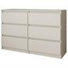 KOMMODE Look 100 cm mit sechs Schubladen, kaschmir - Kaschmir, Holzwerkstoff (100/71/33cm) - Beautysofa