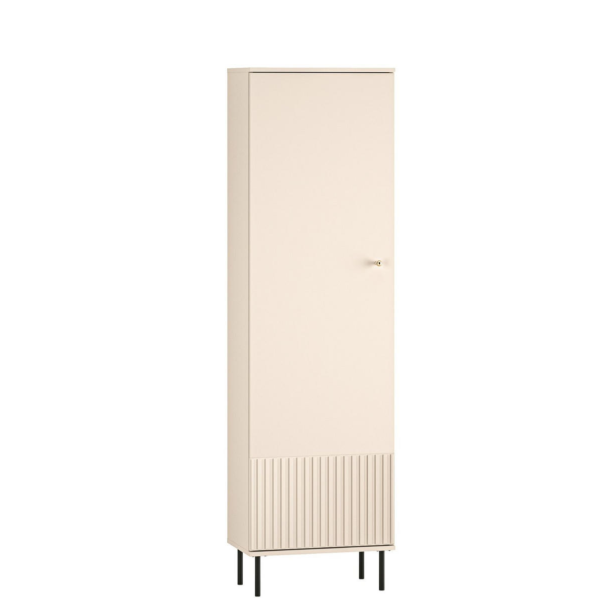 GARDEROBENSCHRABK Caletto Beige 55 cm - Beige/Goldfarben, Holzwerkstoff/Metall (55/190/34cm) - Selsey