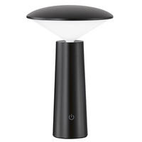 LED AUSSENLEUCHTE Tischleuchte Schwarz - Schwarz, Kunststoff (14/14/21cm)