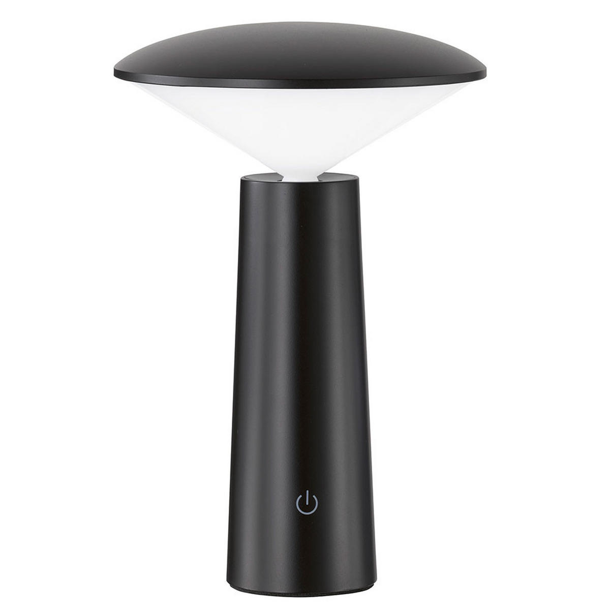 LED AUSSENLEUCHTE Tischleuchte Schwarz - Schwarz, Kunststoff (14/14/21cm)