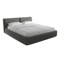 POLSTERBETT mit Bettkasten und Lattenrost 200x228 Grau - Dunkelgrau/Schwarz, Kunststoff/Textil (180/200cm) - Makamii