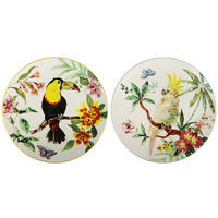 DEKOTELLER Paradise birds 2-tlg. - Multicolor, Stein (26.7/2.5cm) - FURNARO