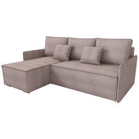 ECKSOFA Atlantic mit Schlaffunktion Puderrosa Cord - Rosa, Textil (238/141cm) - Bromarkt