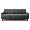 SCHLAFSOFA Hamiel Graublau Cordbezug 212 cm - Dunkelgrau/Schwarz, Holz/Textil (212/87/97cm) - Selsey
