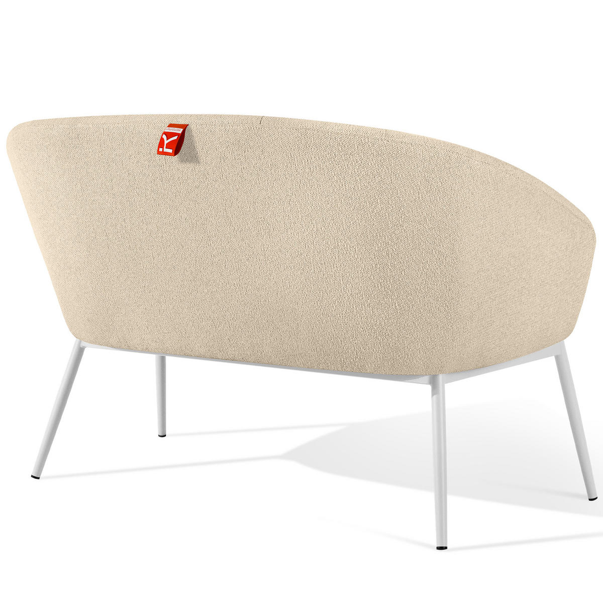 GARTENMÖBELSET SOLIS Gartenlounge-Set, creme/weiß - Creme, Textil/Metall - KONSIMO®