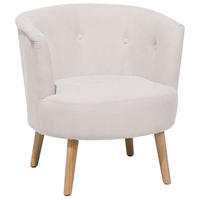 SESSEL Polsterbezug Weiß Odenzen - Weiß, Holz/Textil (72/74/73cm) - Beliani