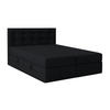 BOXBETT BAUNEI 140x200 cm mit Bettkasten und Matratze - Braun - Schwarz, Holz/Holzwerkstoff (140/200cm) - AX Living