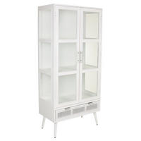VITRINE 72x41x159 cm - Weiß, Holz (72/158.5/40.5cm) - Wanderlust