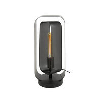 TISCHLEUCHTE Mesh Schwarz 14/18/41 cm - Schwarz, Metall (14/18/41cm) - Hoyz Collection