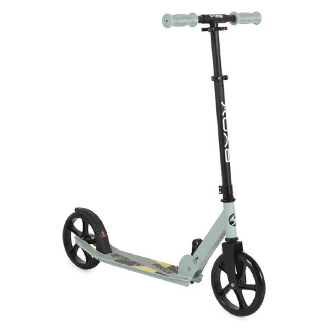 KINDERROLLER Storm grau PU-Räder 200 mm, ABEC-5, Aluminiumrahmen, Hinterradbremse, klappbar - Grau, Metall (75/20/70cm)