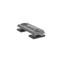 DECKENTRÄGER FÜR INNENLAUFSTANGEN 14x35 mm, Smartline (Universal) 1-/2-läufig Langloch, Verzinkt, Packung 2 Stück - Silberfarben, Metall (4/0.5/1.2cm) - INTERDECO
